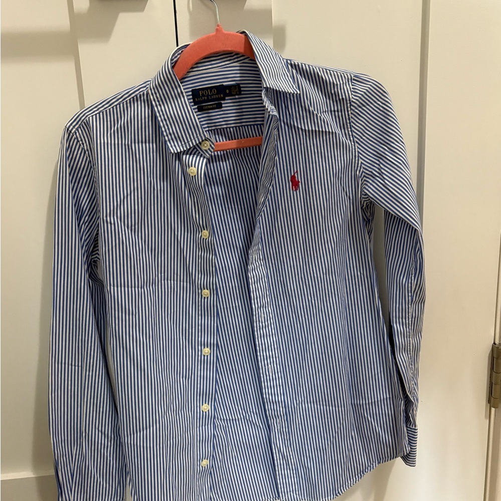 Polo by Ralph Lauren Women’s Blue Striped Shirt